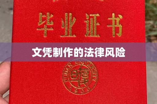 石楼文凭制作的法律风险